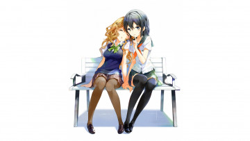 Картинка аниме unknown +другое фон взгляд девушка