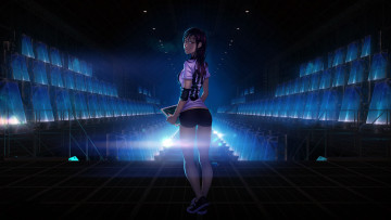 Картинка аниме unknown +другое взгляд девушка фон