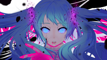 Картинка аниме vocaloid девушка