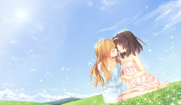 Картинка аниме unknown +другое фон взгляд девушки