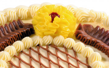 Картинка еда торты украшение кремовое