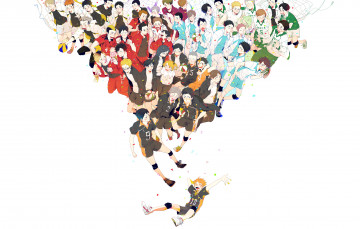 Картинка аниме haikyuu волейбол парни