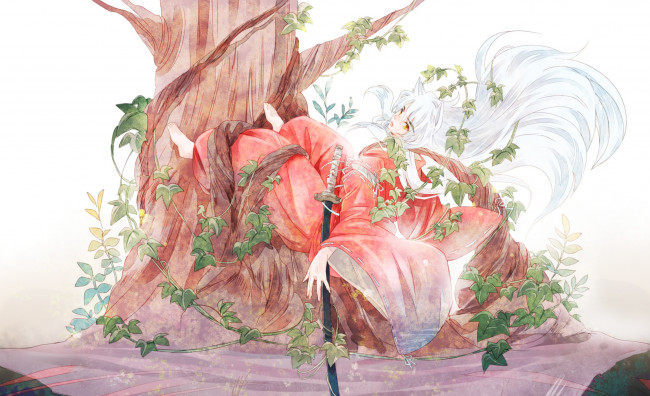 Обои картинки фото аниме, inuyasha, инуяша