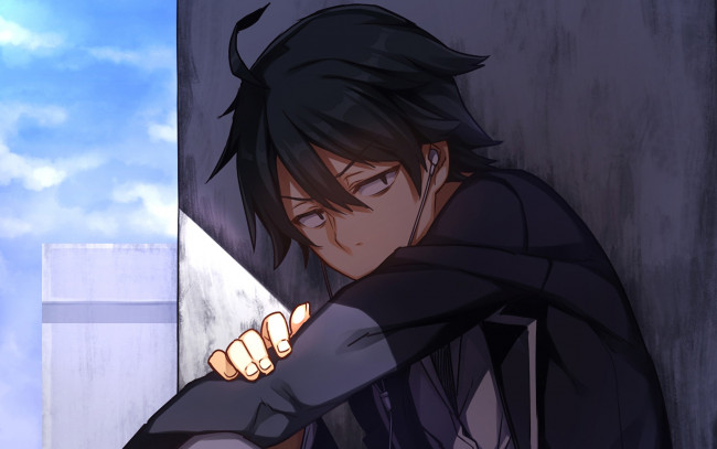 Обои картинки фото аниме, oregairu, парень