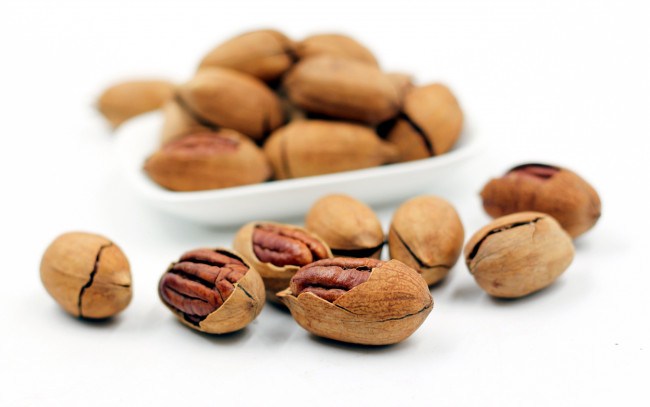 Обои картинки фото еда, орехи,  каштаны,  какао-бобы, пекан