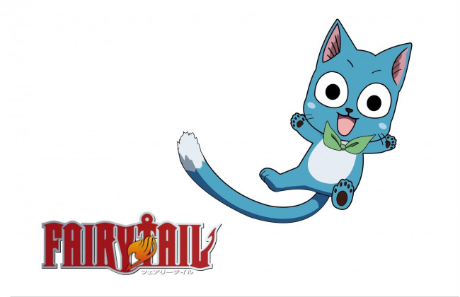Обои картинки фото аниме, fairy tail, кот