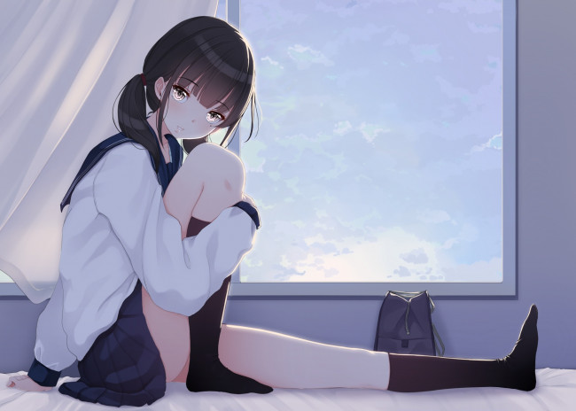 Обои картинки фото аниме, unknown,  другое, девушка