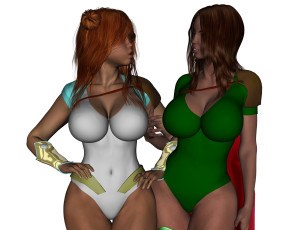 Картинка 3д+графика люди+ people фон взгляд девушки