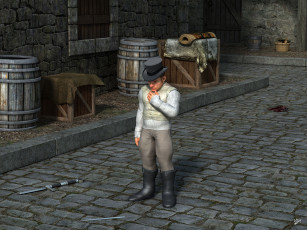 Картинка 3д+графика фантазия+ fantasy взгляд фон мужчина