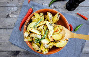 Картинка еда картофель специи перец ложка