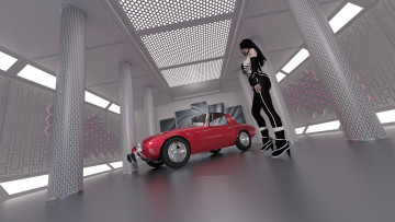 Картинка 3д+графика люди+ people фон взгляд девушка