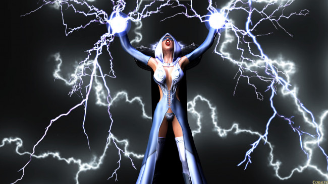 Обои картинки фото 3д графика, фантазия , fantasy, фон, взгляд, девушка