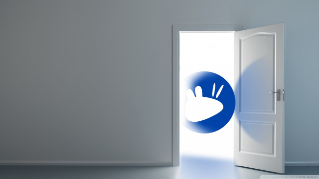 Обои картинки фото компьютеры, ubuntu linux, логотип, фон