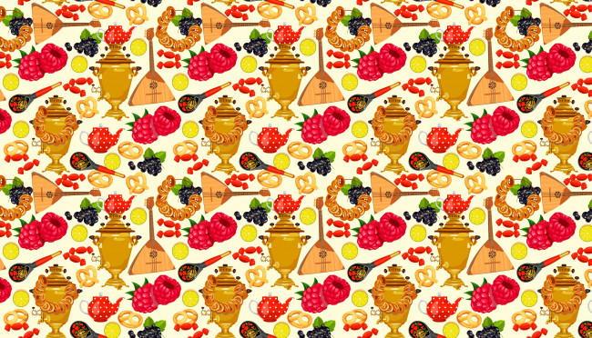 Обои картинки фото векторная графика, еда , food, самовар, лимон, еда