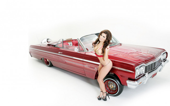 Обои картинки фото автомобили, -авто с девушками, chevrolet