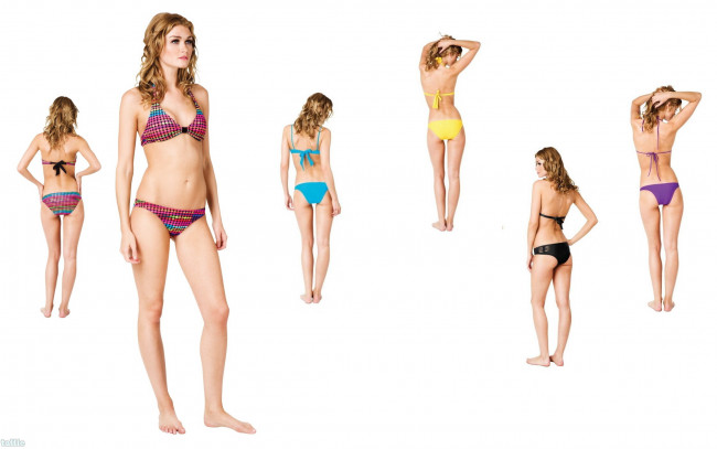 Обои картинки фото девушки, sarah mutch, купальники, блондинка, модель