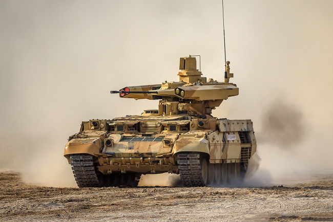 Обои картинки фото bmpt-72 terminator-2, техника, военная техника, бронетехника