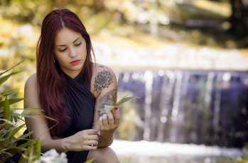 Картинка девушка девушки -unsort+ рыжеволосые+и+другие miriam de pablos модель