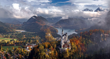 Картинка города замок+нойшванштайн+ германия neuschwanstein castle