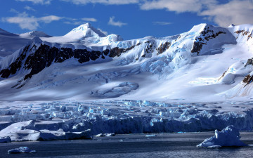 Картинка природа побережье снег