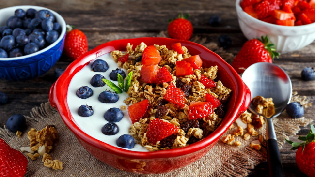 Обои картинки фото еда, мюсли,  хлопья
