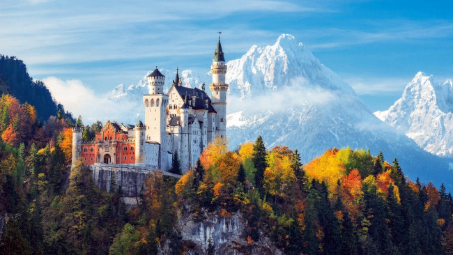 Обои картинки фото города, замок нойшванштайн , германия, neuschwanstein, castle