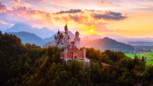 Обои картинки фото города, замок нойшванштайн , германия, neuschwanstein, castle