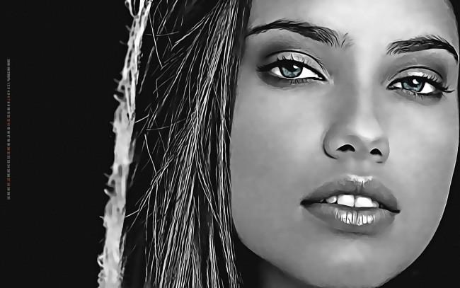 Обои картинки фото календари, компьютерный дизайн, взгляд, девушка, лицо