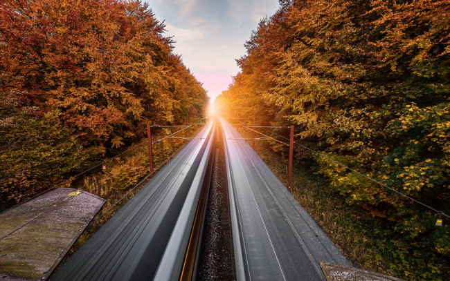 Обои картинки фото природа, дороги, деревья, дорога