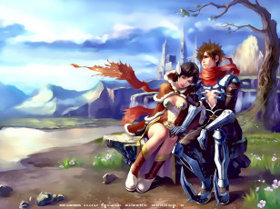 Картинка календари фэнтези 2019 calendar гора дерево юноша девушка природа