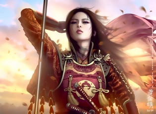 Картинка календари фэнтези 2019 calendar азиатка воительница девушка