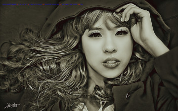 Картинка календари компьютерный+дизайн 2019 calendar женщина лицо взгляд девушка азиатка капюшон