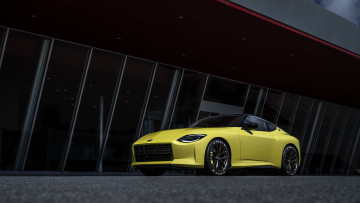 Картинка автомобили nissan datsun концепт 2020 z proto желтый спорткар