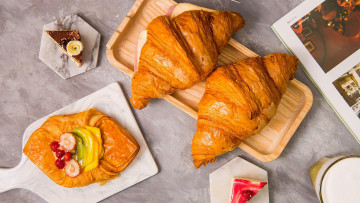 Картинка еда хлеб +выпечка выпечка круассаны