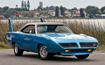 Картинка автомобили plymouth superbird 1970 мускул кар вид спереди экстерьер ретро
