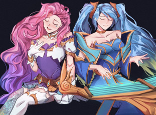 Картинка видео+игры league+of+legends seraphine sona музыка