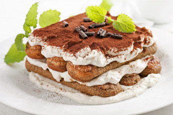 Картинка еда торты торт листья тарелка