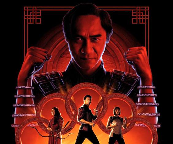 Обои картинки фото shang-chi and the legend of the ten rings ,  2021 , кино фильмы, shang-chi and the legend of the ten rings, шан, чи, и, легенда, десяти, колец, simu, liu, mcu, фэнтези, боевик, постер