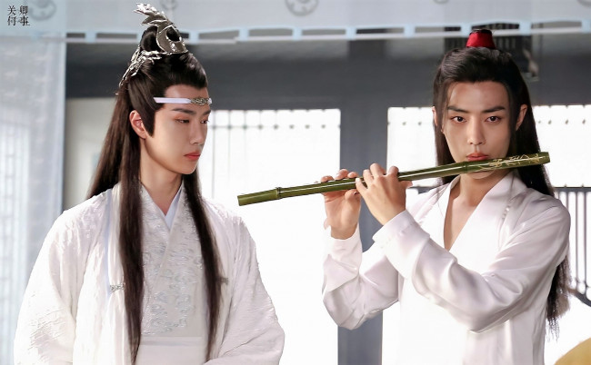 Обои картинки фото кино фильмы, the untamed, вэй, усянь, лань, ванцзы, флейта