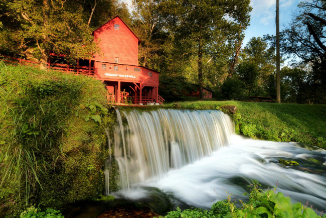 Обои картинки фото hodgson grist mill, missouri, разное, мельницы, hodgson, grist, mill