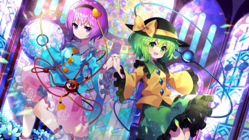 Картинка аниме touhou девочки магия