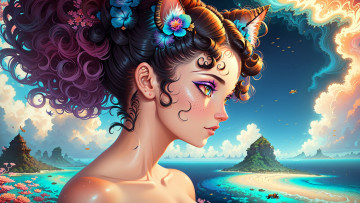 Картинка аниме животные +существа нейросети графика нейроарт ai art нейронные сети рисунки нейро искусство