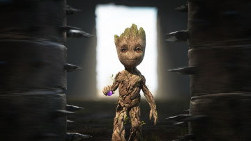 Картинка i+am+groot++ сериал+2022+–+2023 мультфильмы i+am+groot я есть грут сериал мультфильм короткометражка фантастика персонаж второй сезон
