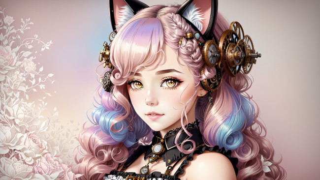 Обои картинки фото аниме, животные,  существа, нейросети, графика, нейроарт, ai, art, нейронные, сети, рисунки, нейро, искусство