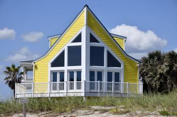 Картинка города -+здания +дома пальмы дом