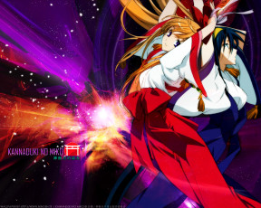 обоя аниме, kannaduki, no, miko