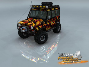 обоя видео, игры, полный, привод, уаз, 4х4