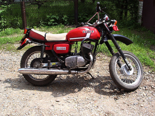 Обои картинки фото мотоциклы, cezet