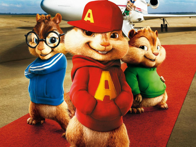 Обои картинки фото элвин, бурундуки, мультфильмы, alvin, and, the, chipmunks, squeakquel