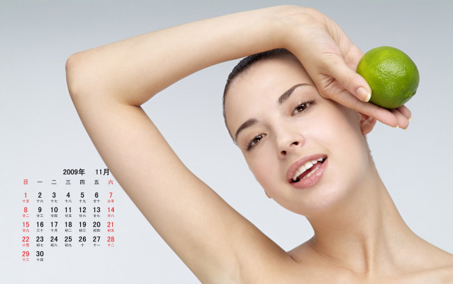 Обои картинки фото календари, девушки